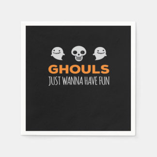 Serviette En Papier Ghouls veut juste s'amuser Automne esthétique