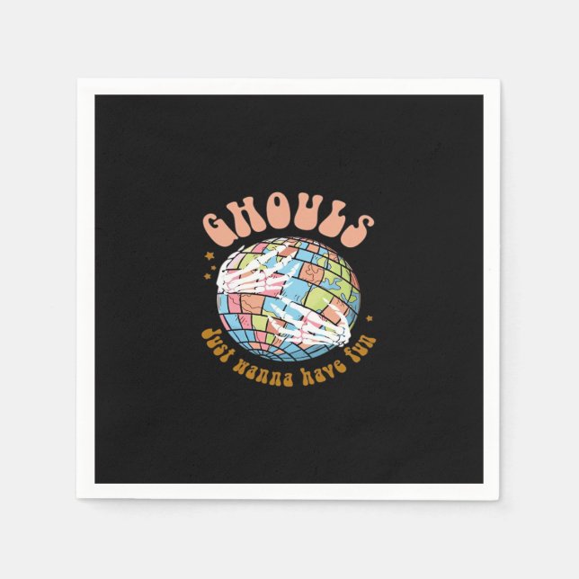 Serviette En Papier Ghouls veut juste s'amuser - Basic Witch Energy (Devant)