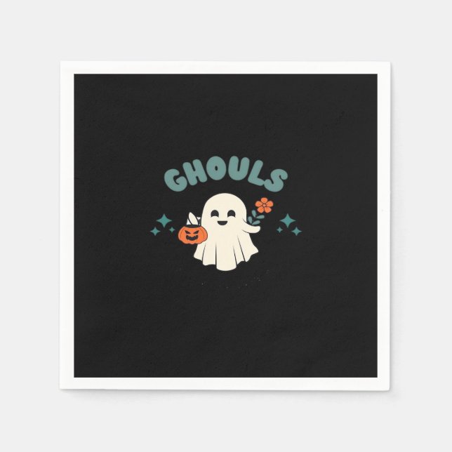 Serviette En Papier Ghouls veut juste s'amuser Halloween Art Funny Quo (Devant)
