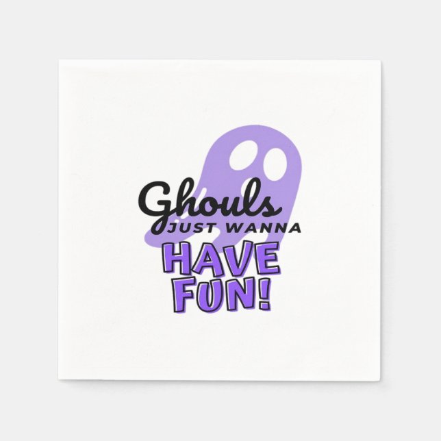 Serviette En Papier Ghouls veut juste s'amuser Sloth Halloween (Devant)