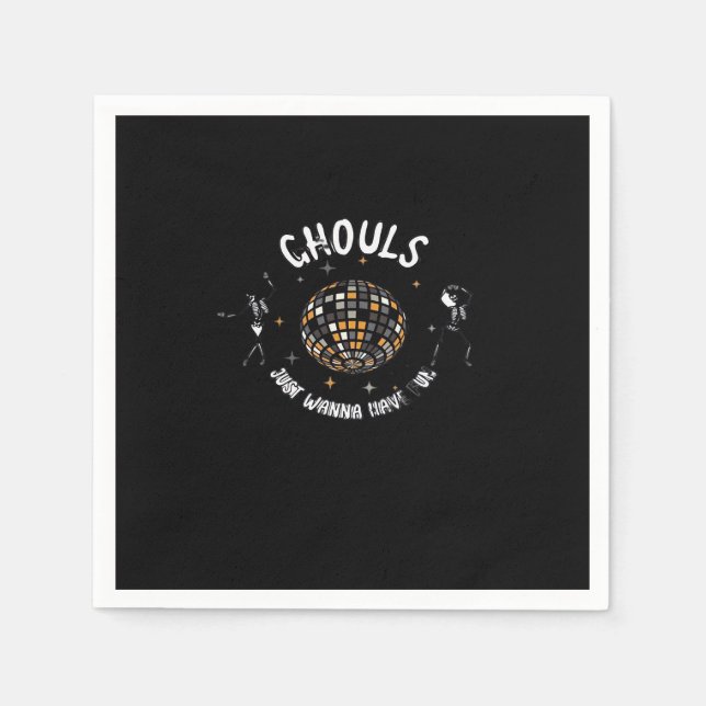 Serviette En Papier Ghouls veut juste s'amuser Sloth & Halloween (Devant)