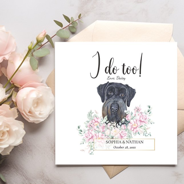 Serviette En Papier Giant Schnauzer Chien Mariage Cocktail Napkins (Créateur téléchargé)