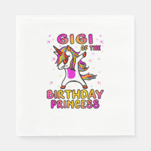 Serviette En Papier Gigi de la princesse d'anniversaire - Grand-mère D