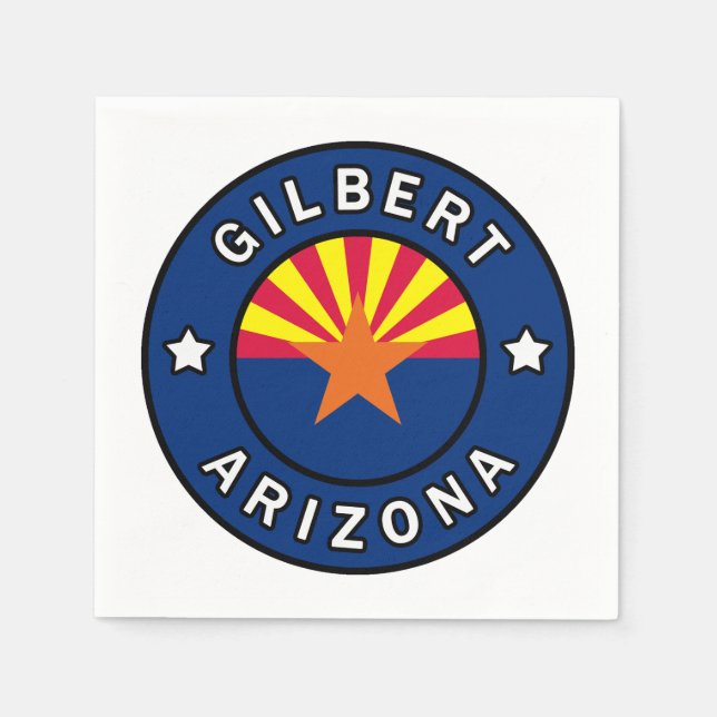 Serviette En Papier Gilbert Arizona (Devant)
