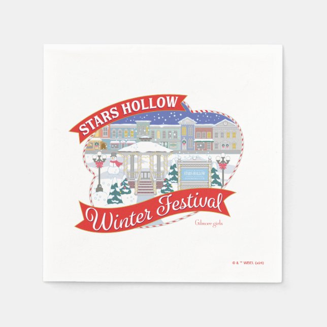 Serviette En Papier Gilmore Girls | Stars Hollow Winter Festival (Devant)