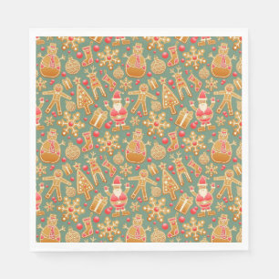 Serviette En Papier Ginger Bread Man Motif National Gingerpain Day
