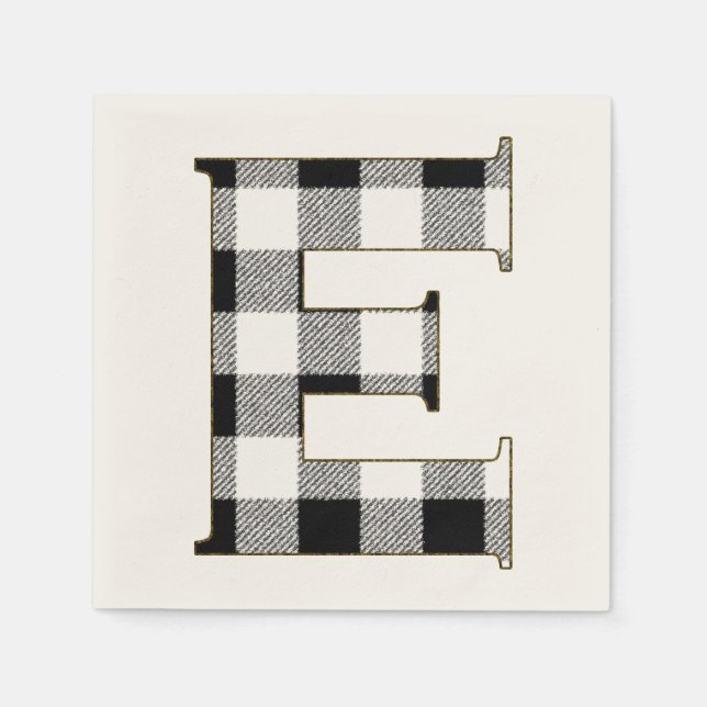 Serviette En Papier Gingham (Devant)