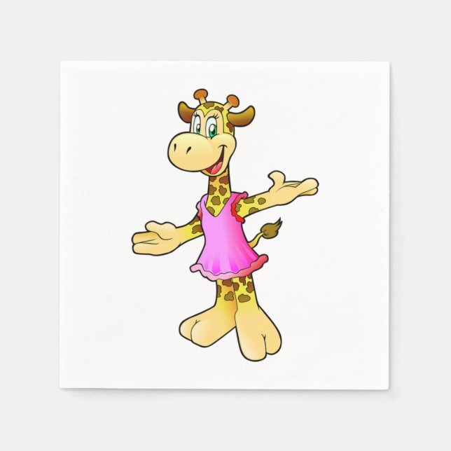Serviette En Papier Girafe (Devant)