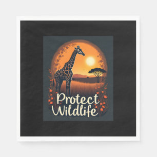 Serviette En Papier Girafe du Débardeur de la Savanna