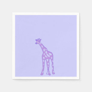 Serviette En Papier girafe violette