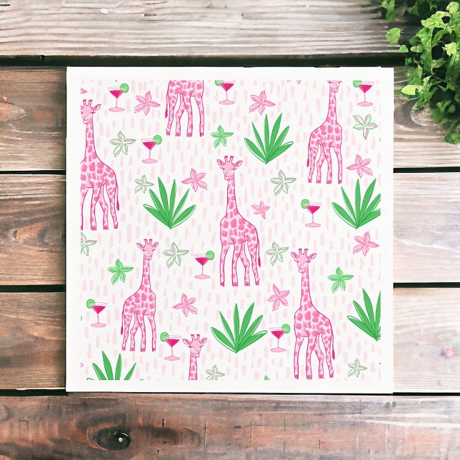 Serviette En Papier Girafes Prépa Classiques et Jungle Cosmo  (Créateur téléchargé)