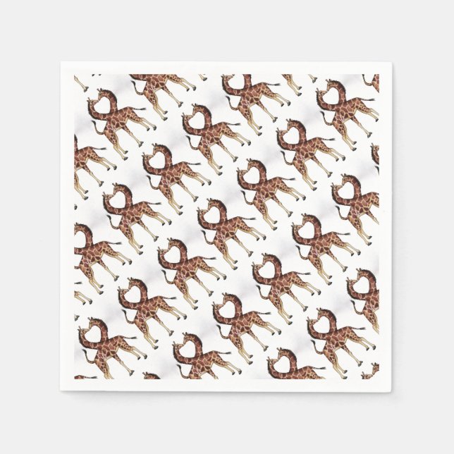 Serviette En Papier Giraffe Afrique Personnalisent Destiny Destiny Des (Devant)