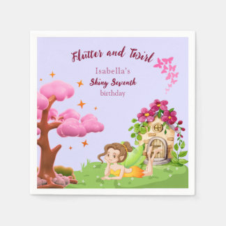 Serviette En Papier Girls Cute Yellow Fairy Fairytale home