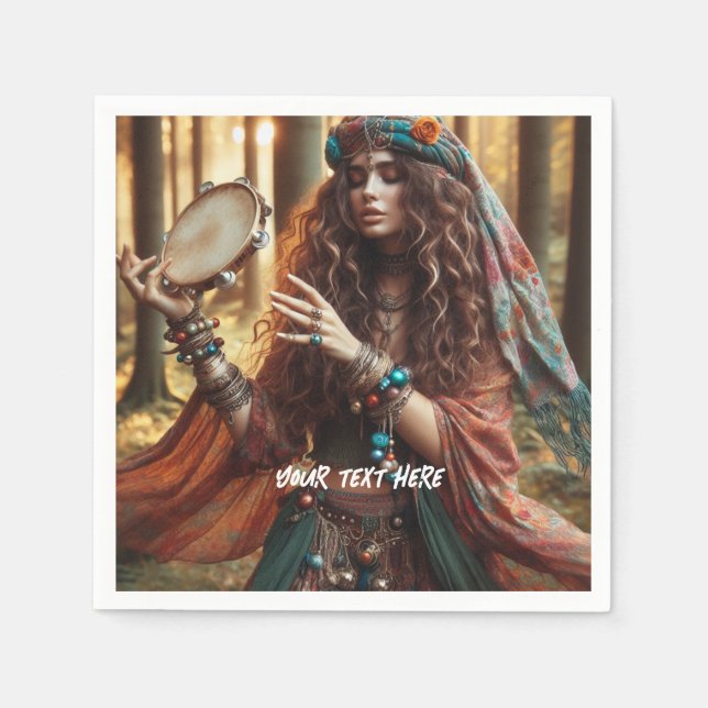 Serviette En Papier Gitana (Devant)