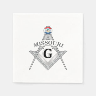 Serviette En Papier Gîte de franc-maçonnerie de l'Etat du Missouri