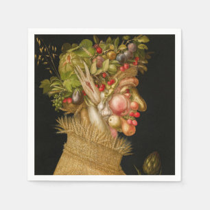 Serviette En Papier Giuseppe Arcimboldo - Été