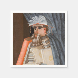 Serviette En Papier Giuseppe Arcimboldo - Le Bibliothécaire
