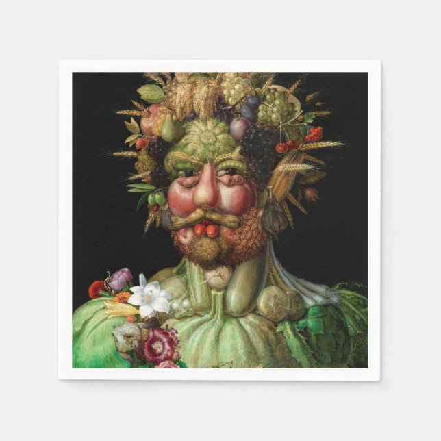 Serviette En Papier Giuseppe Arcimboldo - Vertumnus (Devant)