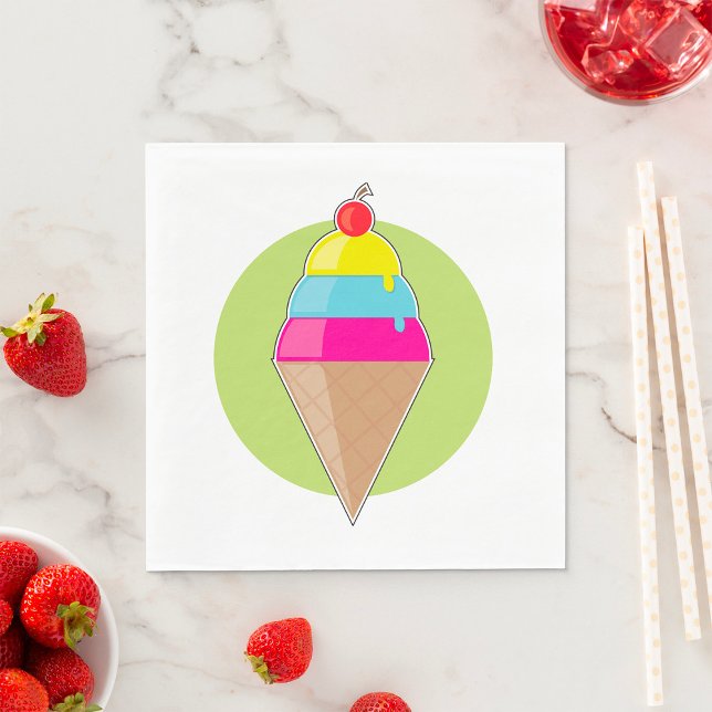 Serviette En Papier Glace colorée (Créateur téléchargé)