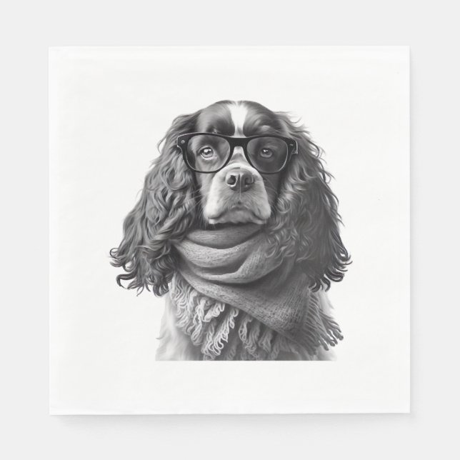 Serviette En Papier Glaces de Cocker (Devant)