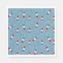 Glaçons Rouge Blanc Bleu Avec Étoiles - Fête d'Été
