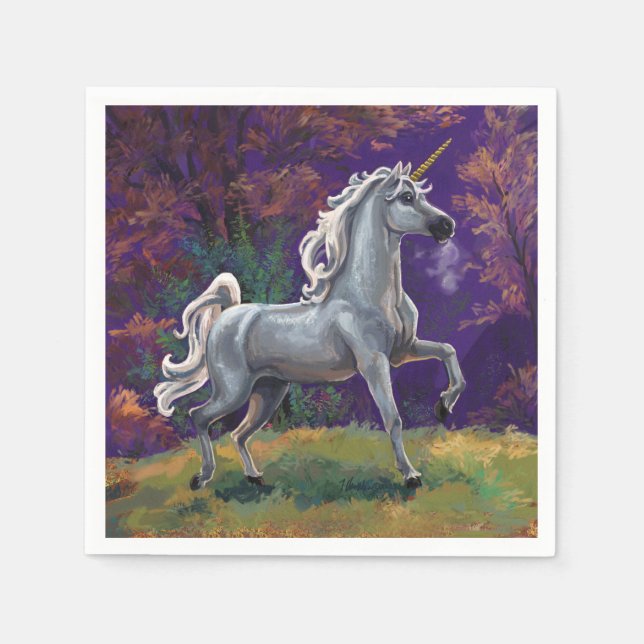Serviette En Papier Glade Unicorn (Devant)