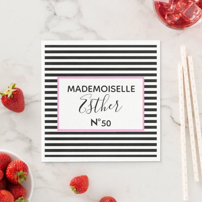 Serviette En Papier Glam & Glitz Couture Shower Fête d'anniversaire (En situation)