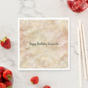 Serviette En Papier Glam Gold Rose