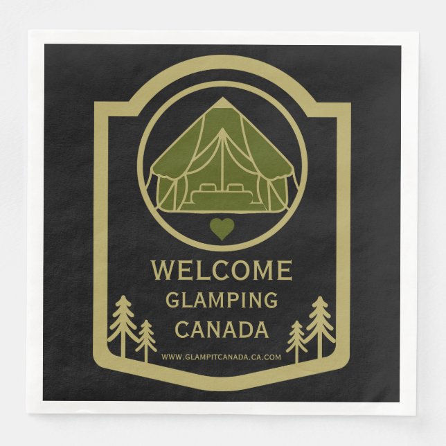 Serviette En Papier Glaming Canada Business (Devant)