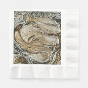 Serviette En Papier glamour 003 couleurs marron liquide