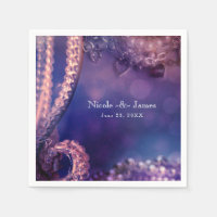 Glamour Violet Éclat Chic Glamour Perles Fête