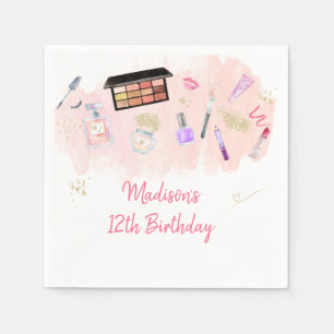 Serviette En Papier Glitz & Glam Pink Gold Spa Anniversaire