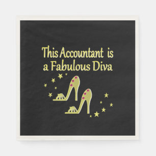 SERVIETTE EN PAPIER GLITZY GOLD COMPTANT DIVA DESIGN