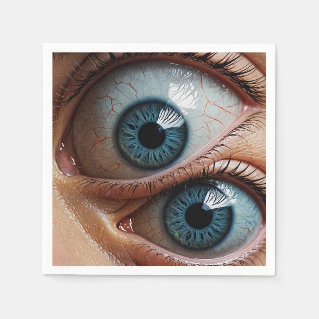 Serviette En Papier globes oculaires déplaisants (Devant)