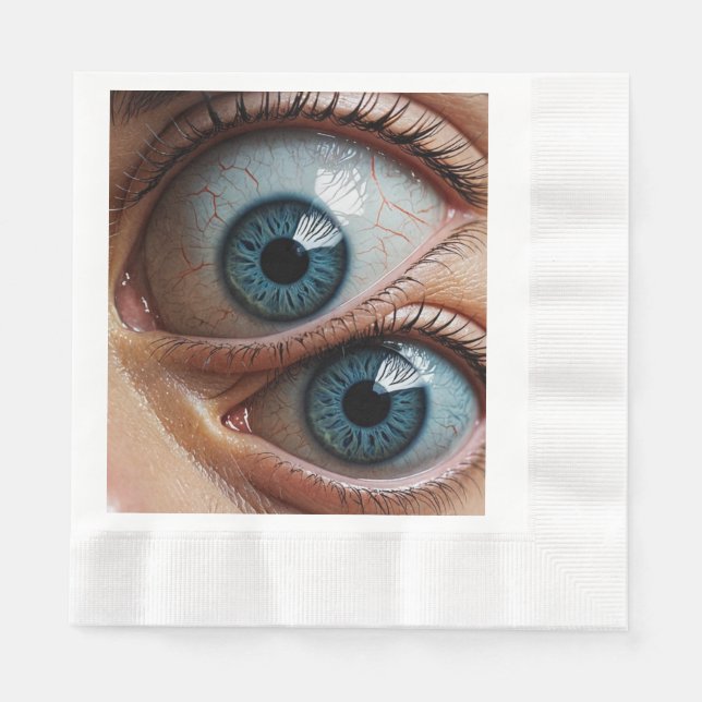 Serviette En Papier globes oculaires déplaisants (Devant)