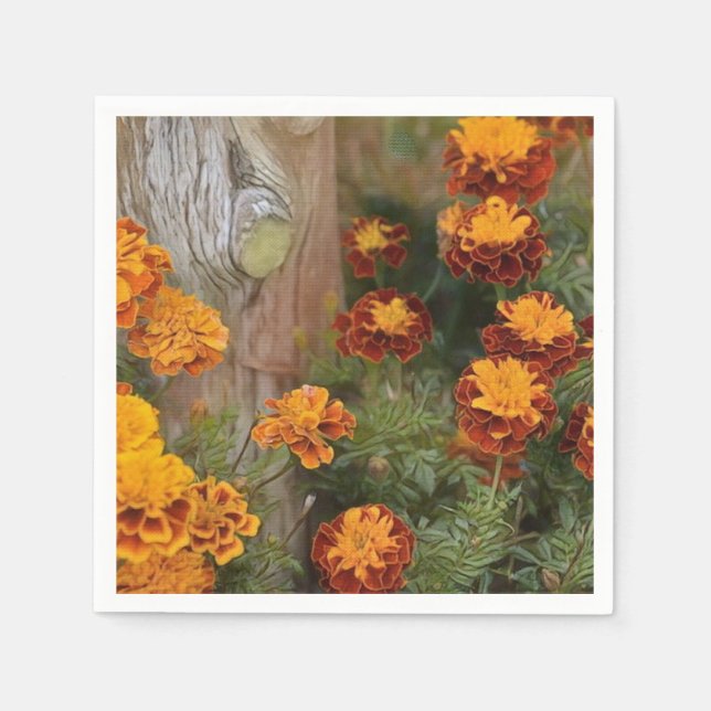 Serviette En Papier Glorieux Marigolds (Devant)