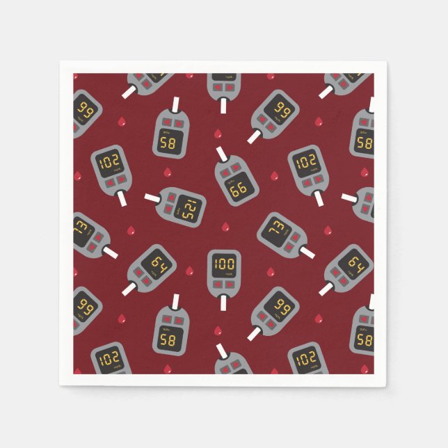 Serviette En Papier Glucomètre (Devant)