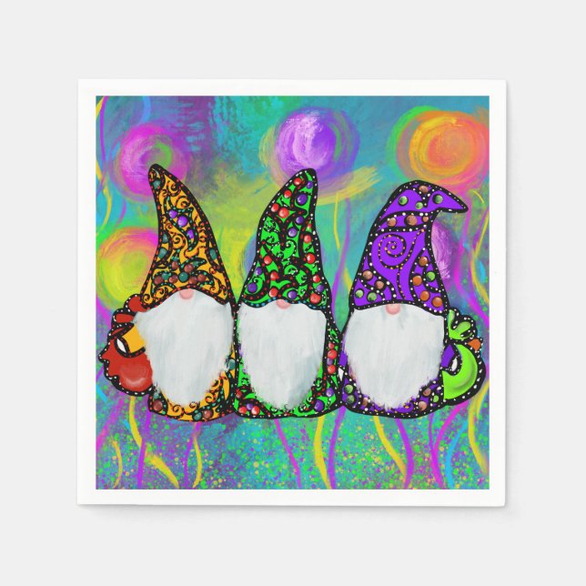 SERVIETTE EN PAPIER GNOME (Devant)