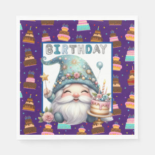 Serviette En Papier Gnome de naissance