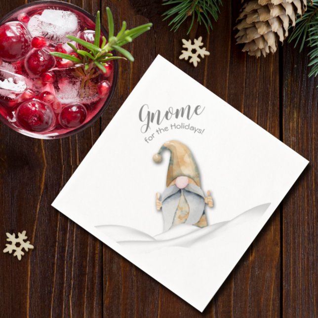 Serviette En Papier Gnome de Noël pour les Fêtes (Créateur téléchargé)