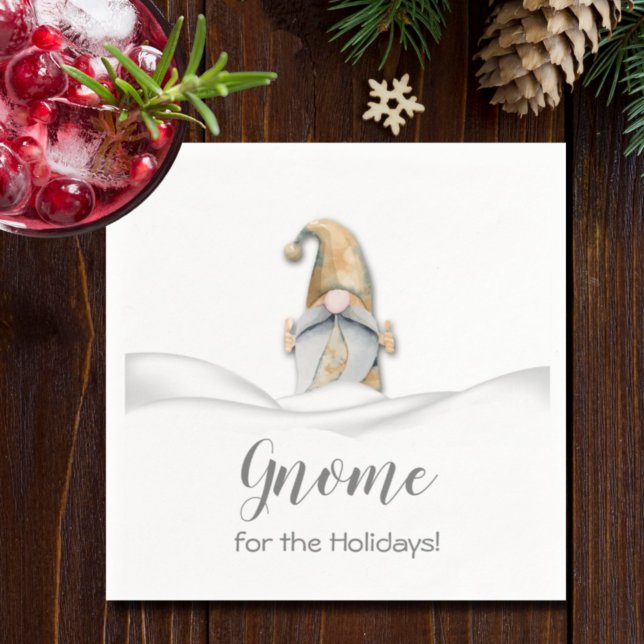 Serviette En Papier Gnome de Noël pour les Fêtes (Créateur téléchargé)