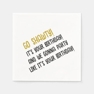 Serviette En Papier Go Shawty Cocktail Napkins