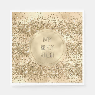 Serviette En Papier Gold Glitz Parties scintillant Sparkle Confetti