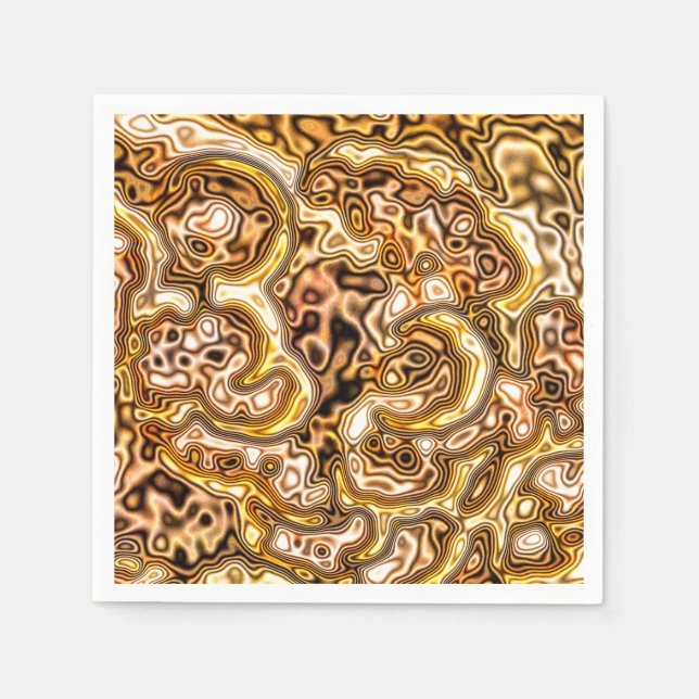 SERVIETTE EN PAPIER GOLDEN (Devant)