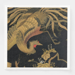 Serviette En Papier Golden Bird Classic japonais Antique