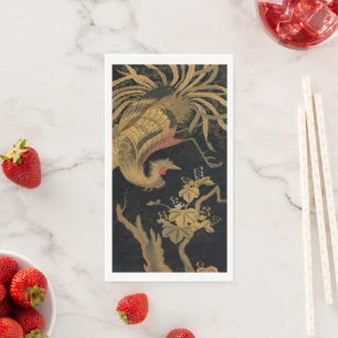 Serviette En Papier Golden Bird Classic japonais Antique