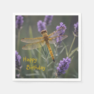 Serviette En Papier Golden Dragonfly