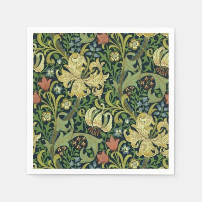 Serviette En Papier Golden Lily (Devant)