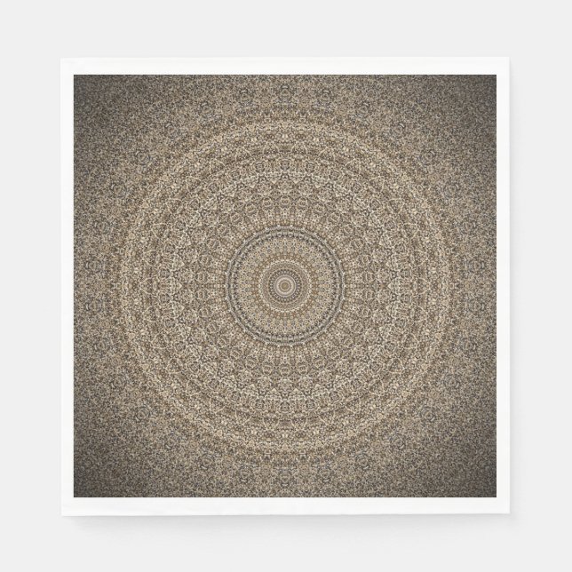 Serviette En Papier Golden Mandala (Devant)