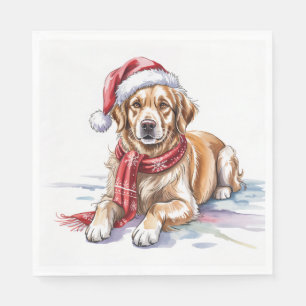 Serviette en papier Golden Retriever